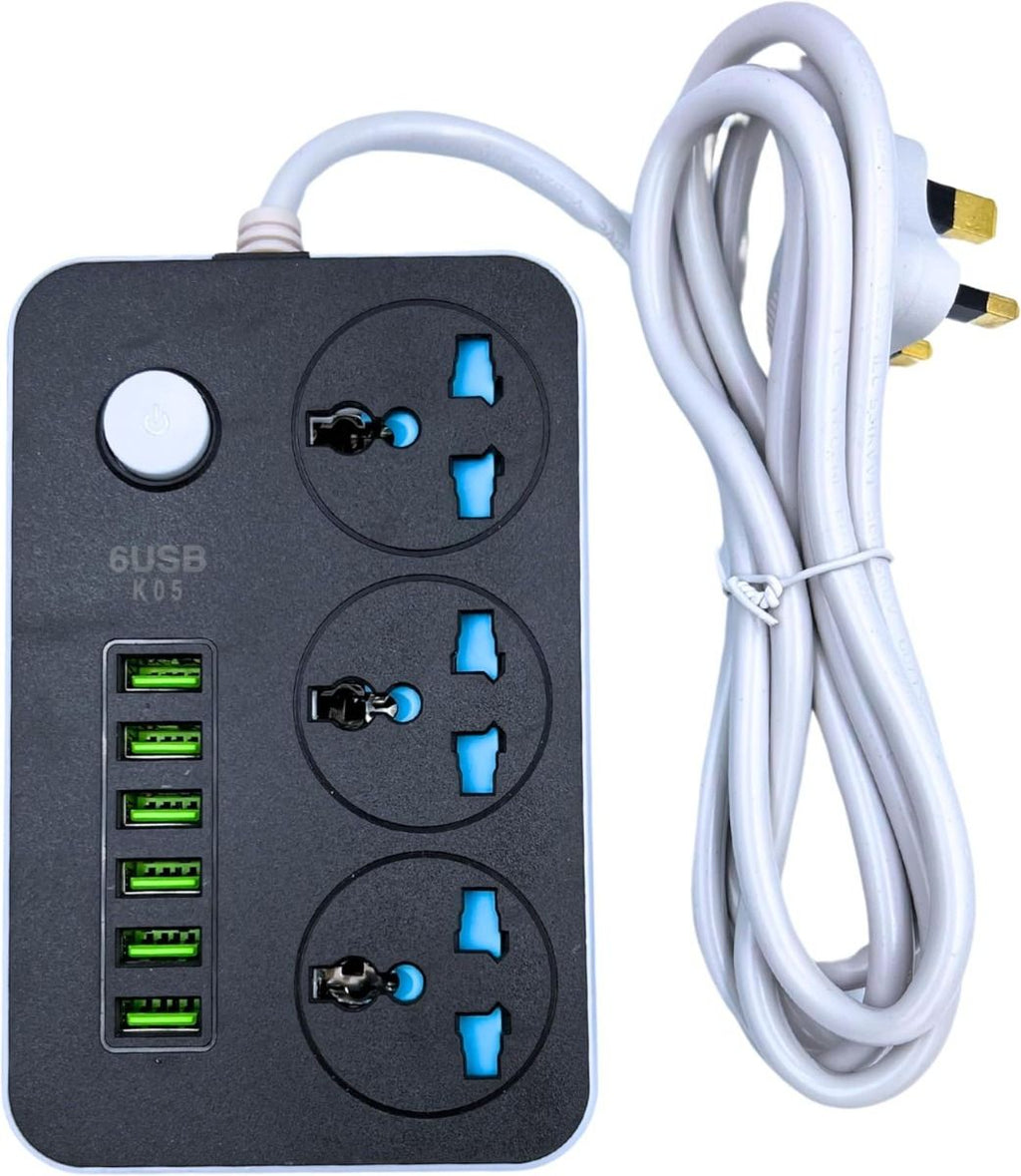 Power Link Extension Box – Multi Socket Power Strip with Long Copper Wire