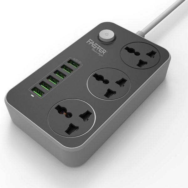 Power Link Extension Box – Multi Socket Power Strip with Long Copper Wire