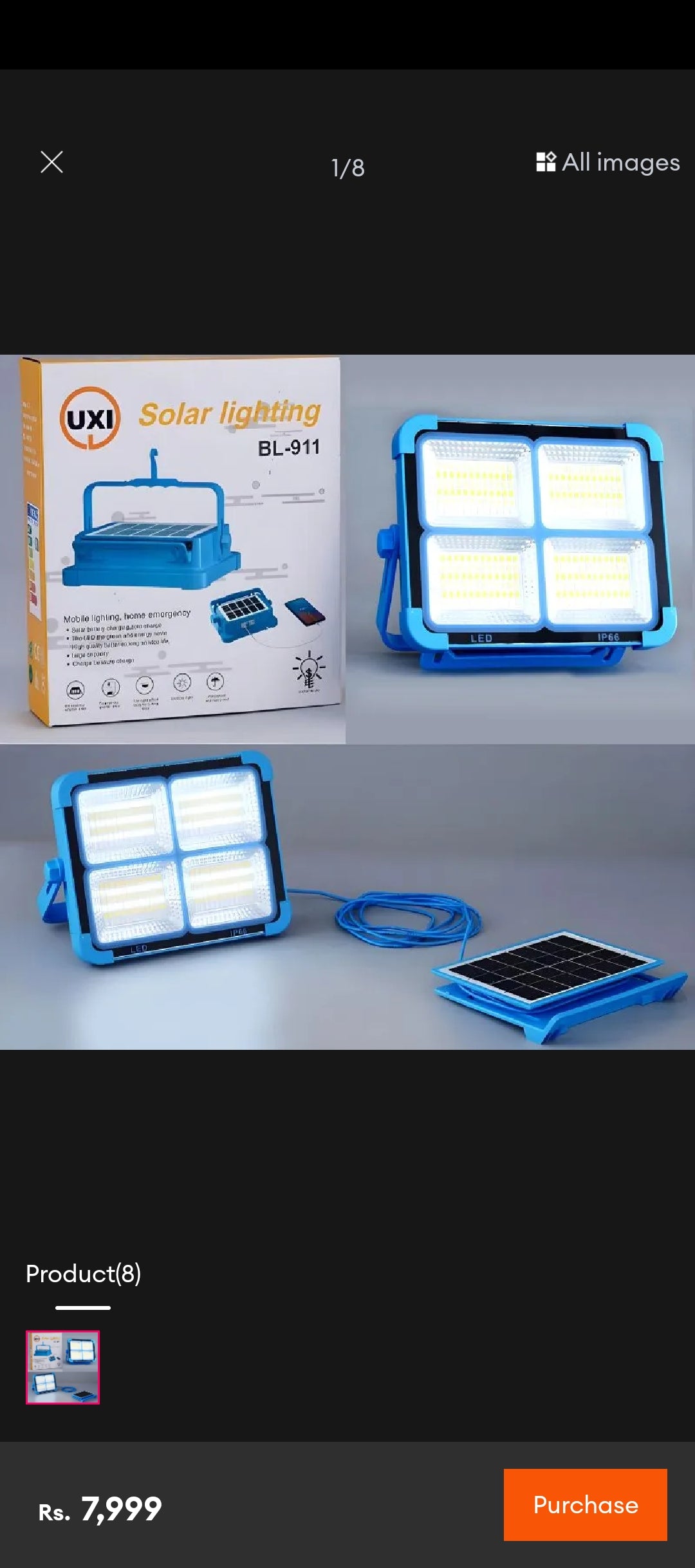 Portable Rechargeable LED Flood Light – High Brightness IP66 Waterproof Work Light