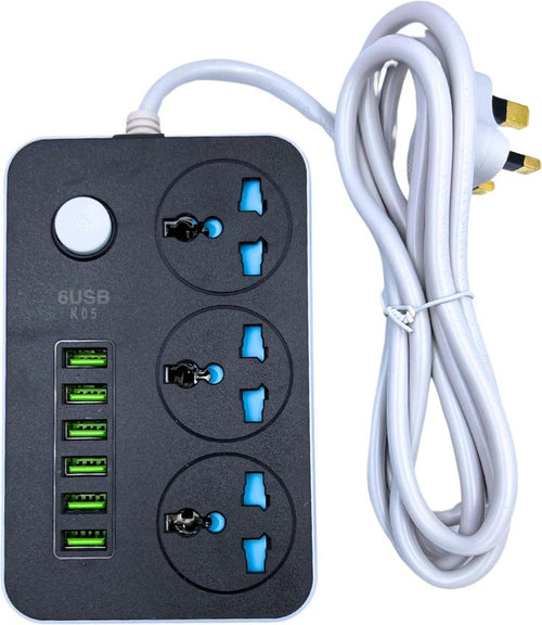 Power Link Extension Box – Multi Socket Power Strip with Long Copper Wire