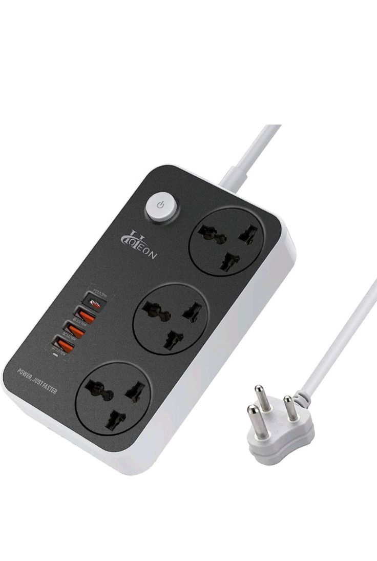 Power Link Extension Box – Multi Socket Power Strip with Long Copper Wire