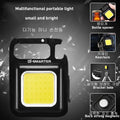 Mini COB LED Keychain Light – Rechargeable Portable Flashlight with Magnet, Bottle Opener & Stand