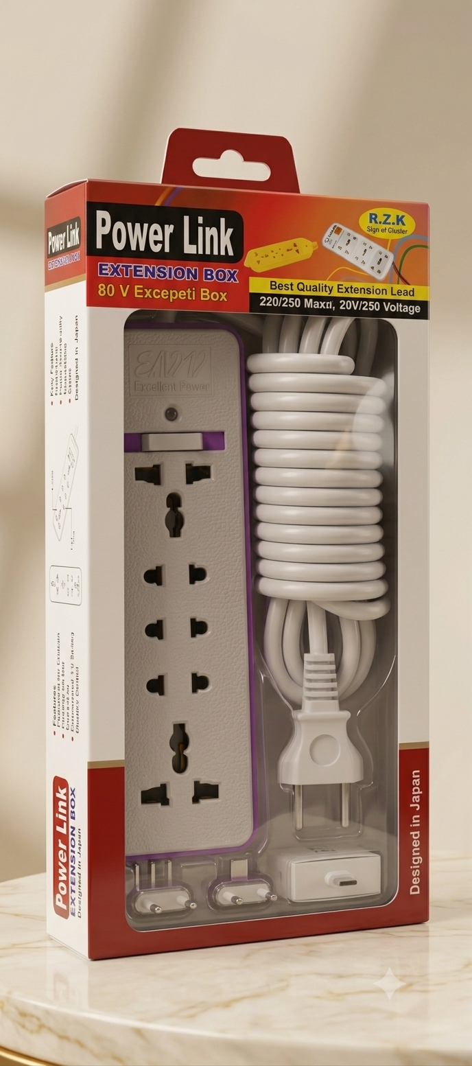 Razatrader Model 206 Multi Socket Extension Board.