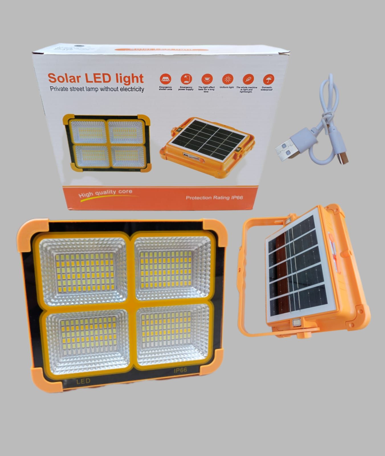 Portable Rechargeable LED Flood Light – High Brightness IP66 Waterproof Work Light